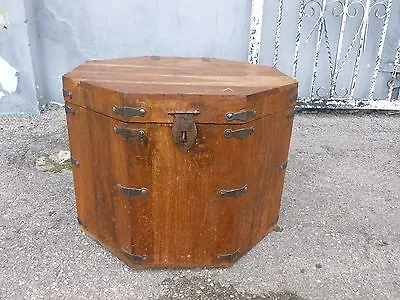 $650 • Buy Antique Japanese Octagon Tansu Chest With Handles And Lock