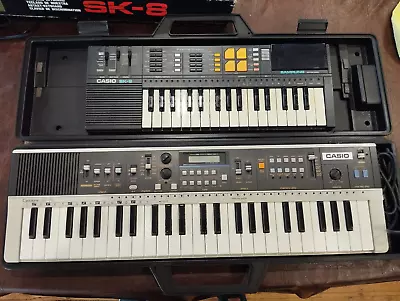 CASIO SK-8 & CASIOTONE MT-70 - Electric Synthesizer Keyboard -Vintage Japan 1980 • $299.99