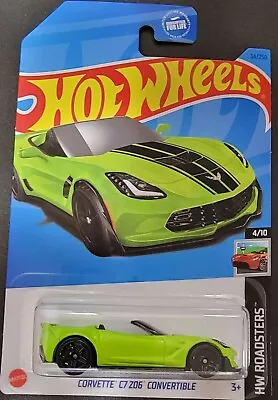 Hot Wheels Corvette C7 Z06 Convertible Green • $3.75