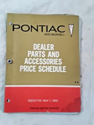 $25.19 • Buy 1965 Pontiac/Vauxhall Dealer Parts & Accessories Price Manual / Catalog - IMP342