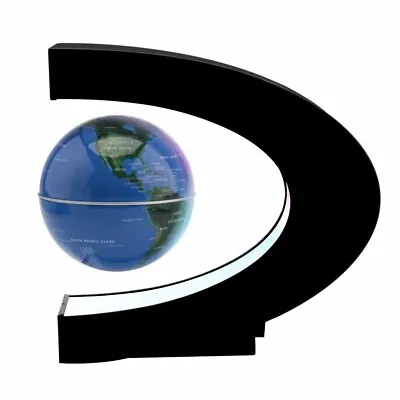 Magnetic Levitation Anti Gravity Floating World Globe Map LED Light Decoration • £16.99