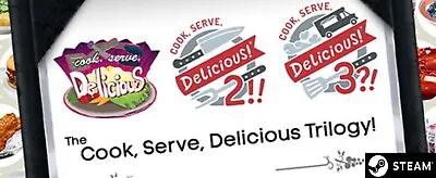 Cook Serve Delicious! TRILOGY (3-Game Bundle) | Steam Game Keys (PC) | Global • $5.99