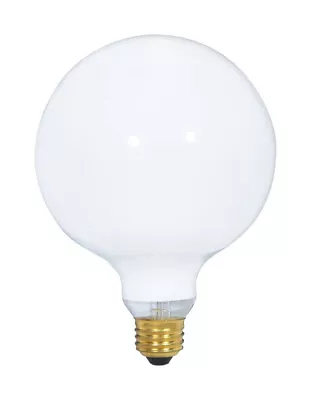 Satco S3003 120V White 100W Vanity Globe Light Bulb 5 Dia. In. (Pack Of 6) • $33.95