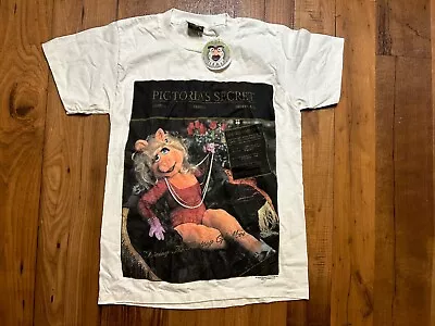 Vintage 90s The Muppets Ms Piggy Pigtorias Secret Jim Henson T-Shirt Size Medium • $76.99