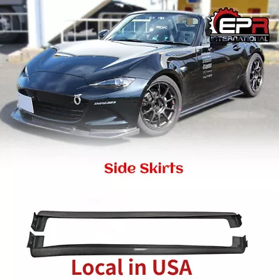 For Mazda MX5 ND5RC Miata Roadster 2Pcs Carbon Odula Side Step Side Skirts Parts • $329