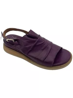 Miz Mooz Leather Backstrap Sandals Cornwall Purple • $54.99