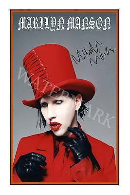 Marilyn Manson Signed 12x18 Inch Photograph Poster - Antichrist Superstar • $28.95