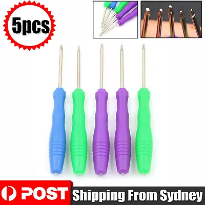 5x T2 T3 T4 T5 T6 Torx Magnetic Screwdriver Micro Mini Screw Head Repair Tools A • $6.99