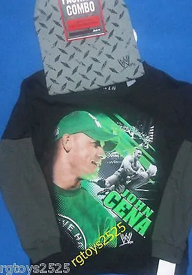 £24.33 • Buy WWE John Cena T-Shirt 4-5 XS 10-12 L14-16 XL 18-20 XXL Child New W Beanie Hat