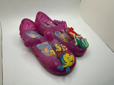 Disney Princess LITTLE MERMAID Girls Cute Jelly Shoes Size 8  • $4.99