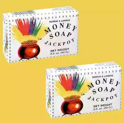 $9.99 • Buy MONEY SOAP 3.3oz Jackpot Good Luck - Jabon Del Dinero Buena Suerte - Qty 2 Bars
