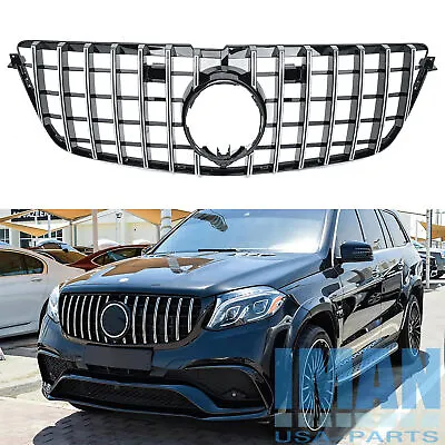 Chrome GT Style Grill Front Grille For Mercedes X166 GL500 GL550 GL63AMG 2013-15 • $108.99
