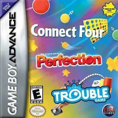 Connect Four/Trouble/Perfection - Game Boy Advance Gba • $1.97
