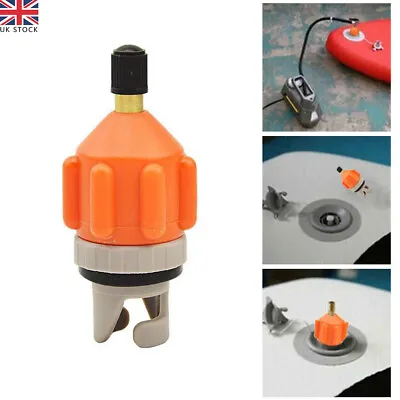 SUP Electric Pump Adapter Kayak Paddle Board Air Valve Inflatable Boat Accessory • £6.60