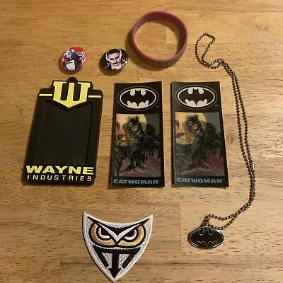 $25 • Buy 8 Batman Bruce Wayne Industries Lanyard ID Badge Holder Joker Harley Quinn Lot