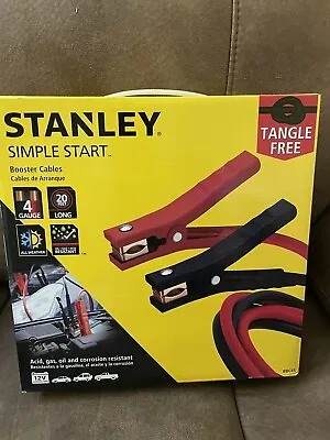Stanley Simple Start Booster Cables (4 Gauge) 20 Feet • $20