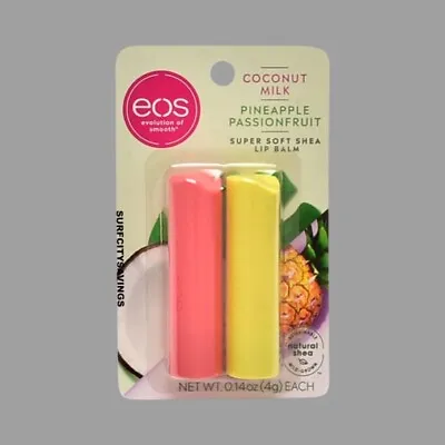 100% Natural Lip Balm- Coconut Milk And Pineapple Passionfruit  0.14 Oz 2 Pack • $5.75