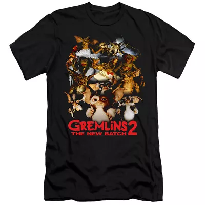 Gremlins 2 Premium Canvas T-Shirt Mogwai Crew Black Tee • $24.29