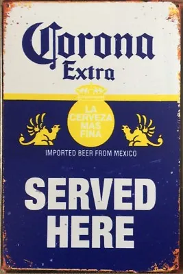 Corona Beer Rustic Garage Rustic Metal Tin Signs Man Cave Shed & Bar Sign • $9.99