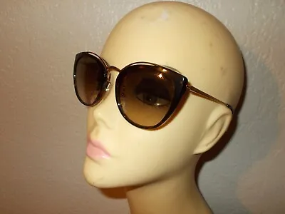 Prada SPR20U 2AU-4P0 Gold Havana Frame Brown Lenses Sunglasses • $74.99