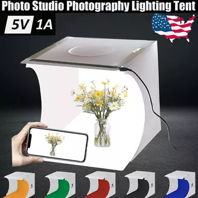 Light Room Photo Studio Photography LED Tent Kit Backdrop Cube Mini Box US • $9.76