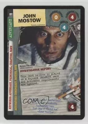 1996 The X-Files Collectible Card Game Premiere Expansion Set John Mostow 0f6 • $1.69