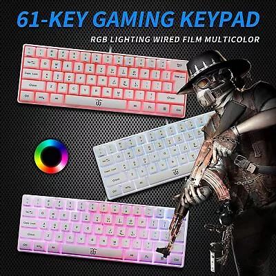 60% Wired RGB Gaming Keyboard Full Anti-ghosting For PC Laptop PS4 Xbox One Game • $37.99