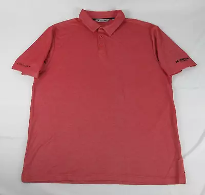 Black Clover Polo Shirt Men XXL 2XL Red Short Sleeve Cosmopolitan Las Vegas Golf • $22.94