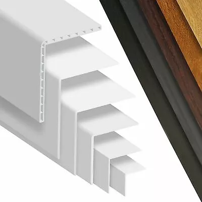 £4.13 • Buy UPVC Plastic Angle Corner Trim 90 Degree Rigid PVC Joint Cover Bead 2.5m