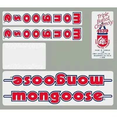1986 Mongoose - Californian Decal Set - Chrome Frame • $39.95