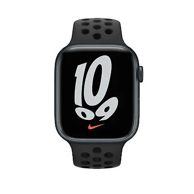 Apple Watch Series 7 45MM Stainless Steel 45mm Cellular + Nike Sport Band A2478 • £255.95