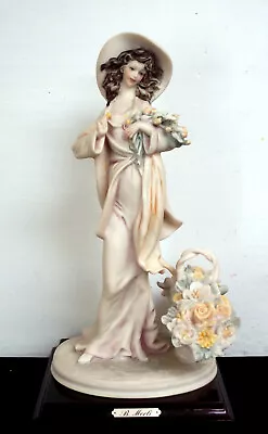 Bruno Merli 'Lady With Flowers' Capodimonte Sculpture • £38.32