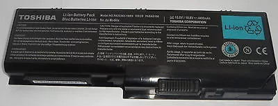 Original Battery Toshiba PA3536U-1BRS PABAS100 Genuine New Battery Accumulator • $106.46