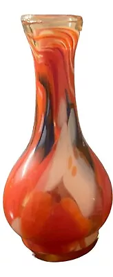 Murano Vases Large Vintage Glass 1960s 70s ITALIAN Uranium SOMMERSO Red • $20.50