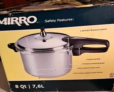 Mirro 8 Quart Pressure Cooker Canner  #92180. Made In USA. Guaranteed! • $29.97