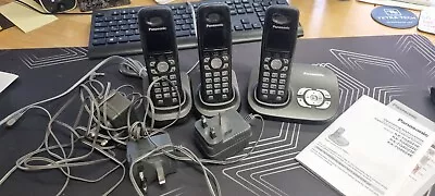 Panasonic KX-TG8021E Digital Cordless Answering System - Triple Handsets • £5