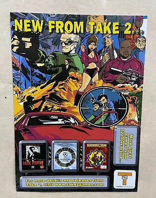 Grand Theft Auto III New Release Promotional Postcard Take 2 Rockstar PS2 2001 • $4.99