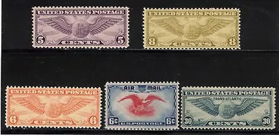 US Airmail Stamps Scott # C16 C17 C19 C23 C24 - Mint OG • $16.99