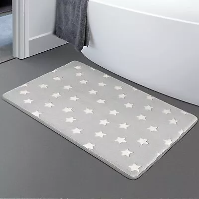 £7.99 • Buy I@Home Non-Slip Bath Mat Luminous Water Absorbent Toilet Pedestal Bathroom Rug 