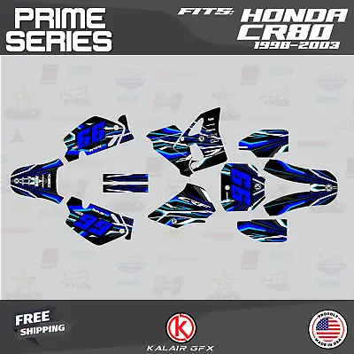 Graphics Kit For Honda CR80 (1998-2003)CR 80 Prime Series - Blue • $59.99