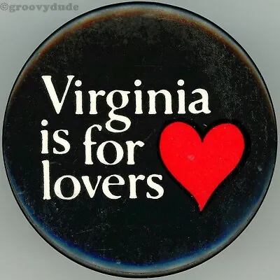 $2.75 • Buy Virginia Is For Lovers VA State Ad Promotional Campaign Pin Pinback Button Badge