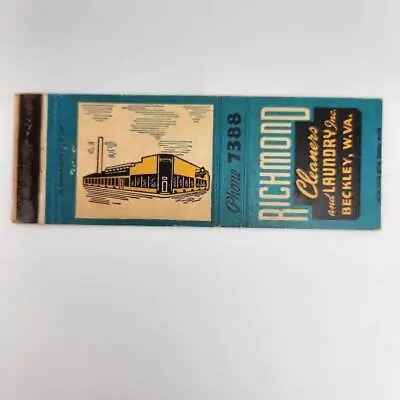 Vintage Matchbook Richmond Cleaners And Laundry Beckley West Virginia  • $2.47
