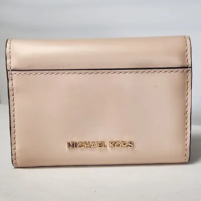 Michael Kors Manhattan Small Leather Wallet - Nude Pink • $43.20