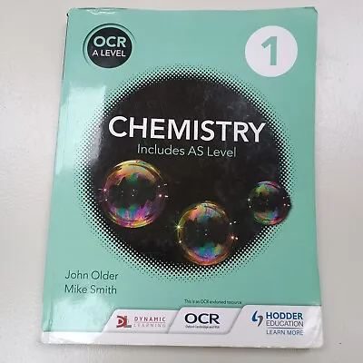 OCR A Level Chemistry Student Book 1 By Older John Book • £6.99