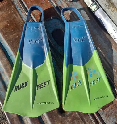 VOIT Duck Feet Swim Fins Custom Extra Small Size 3 - 5 Rubber • $49.50