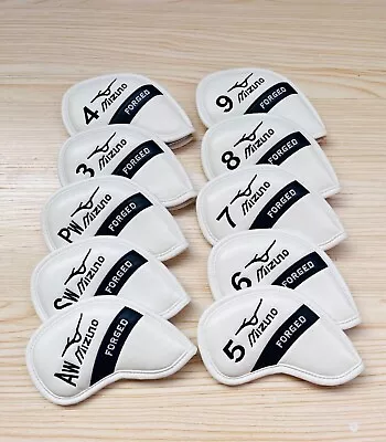 “10PCS” Golf Club Iron 3-9-ASP Head Cover For Mizuno Forged Leather • $38.99