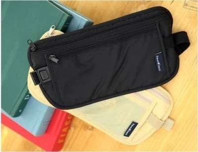 £3.45 • Buy Discreet Money Bag Waist Belt Travel Bum Bag Fanny Pack Holiday Festival Pouch