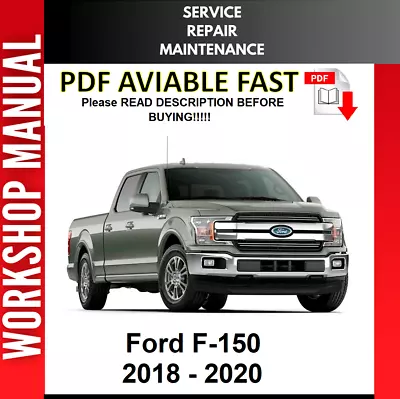 Ford F-150 F150 2018 2019 2020 Service Repair Workshop Manual • $8.99