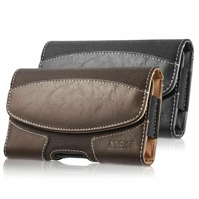 New Cell Phone Pouch Leather Holster Holder W/ Belt Clip Cover Case For IPhone15 • $8.99