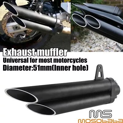 Double Exhaust Muffler Silencer For Yamaha YZF-R!/R3/R6 Kawasaki Ninja ZX Models • $220.25